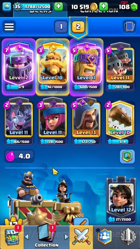 Clash Royale Accounts Lv 35|Trophy 6676|KTL 12|Limited Skin|Card 120|2 H image 4