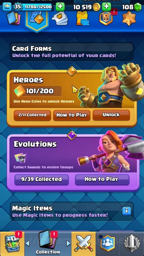 Clash Royale Accounts Lv 35|Trophy 6676|KTL 12|Limited Skin|Card 120|2 H image 5