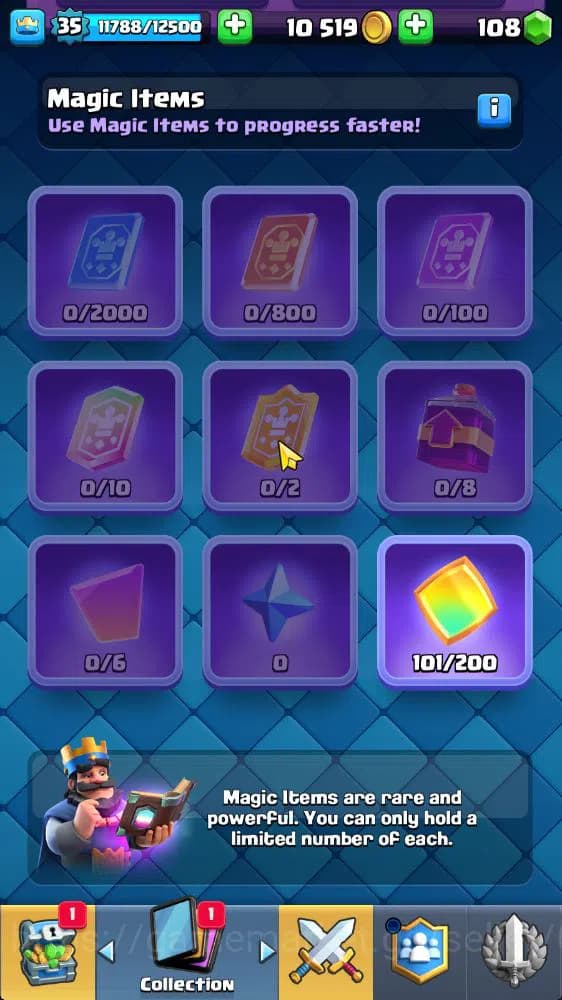 Clash Royale Accounts Lv 35|Trophy 6676|KTL 12|Limited Skin|Card 120|2 H image 6