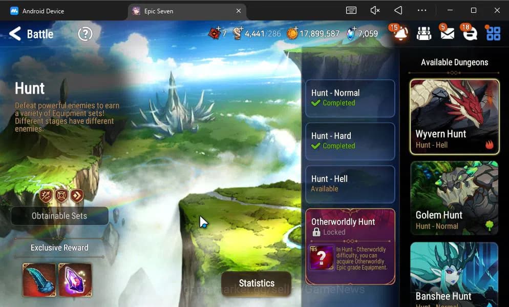 Epic Seven Accounts GLOBAL UNVERIF|8 ML(BArunka,LOT Scales,SP Politis, image 16