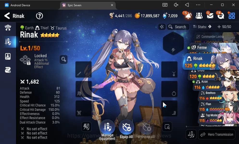 Epic Seven Accounts GLOBAL UNVERIF|8 ML(BArunka,LOT Scales,SP Politis, image 3