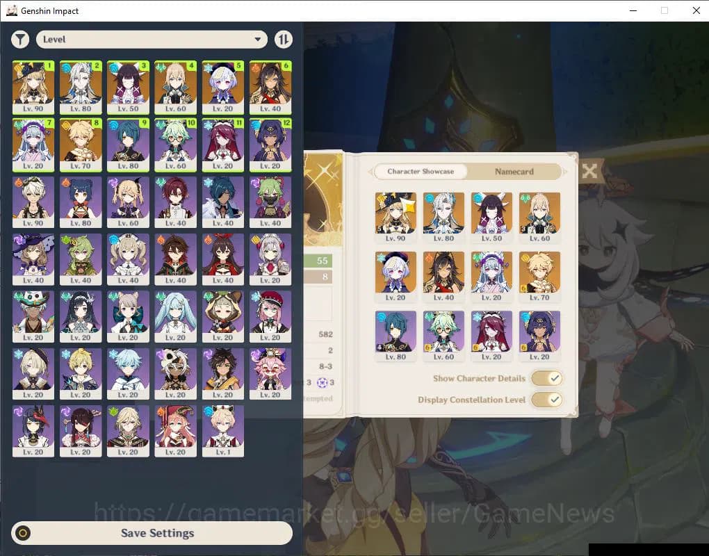 Genshin Impact Accounts ASIA|AR 55|3 Limited +1(*5Weapon)|NaviaC5,Columbin image 1