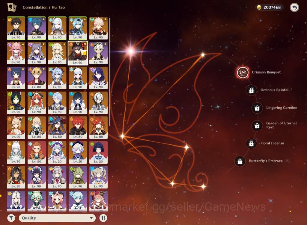 Genshin Impact Accounts ASIA|AR60|PreamTeam HuTaoC1+sign|16Limit+9(*5WP)|Y image 4