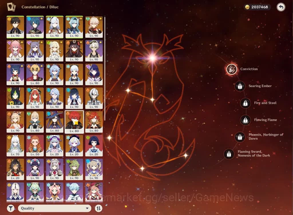 Genshin Impact Accounts ASIA|AR60|PreamTeam HuTaoC1+sign|16Limit+9(*5WP)|Y image 7