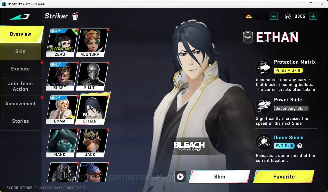 Blood Strike Accounts ASIA | bleach ethan, ultra hank, bleach spike, ult image 2
