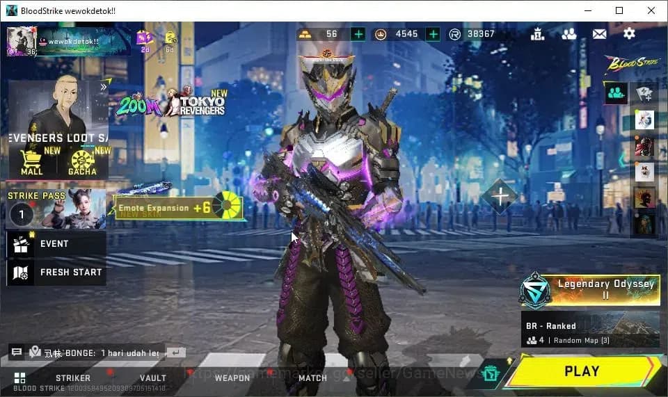 Blood Strike Accounts ASIA|AK47-Overload Eternal Lv3,Kar98k 7DS collab,8 image 1