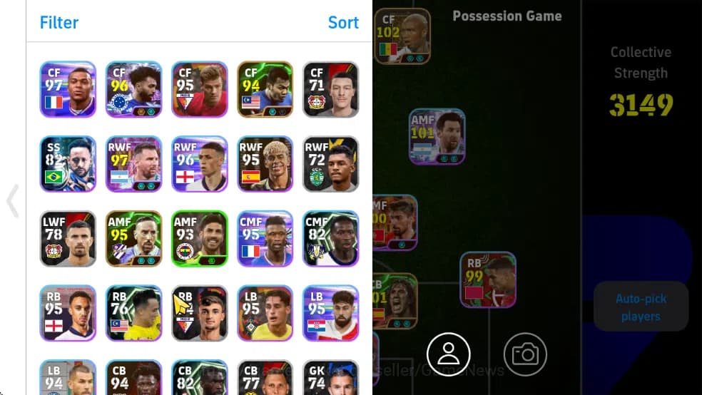 eFootball Accounts Mobile|Roy Makaay(PhenomFinishing),Andriy Shevchen image 2