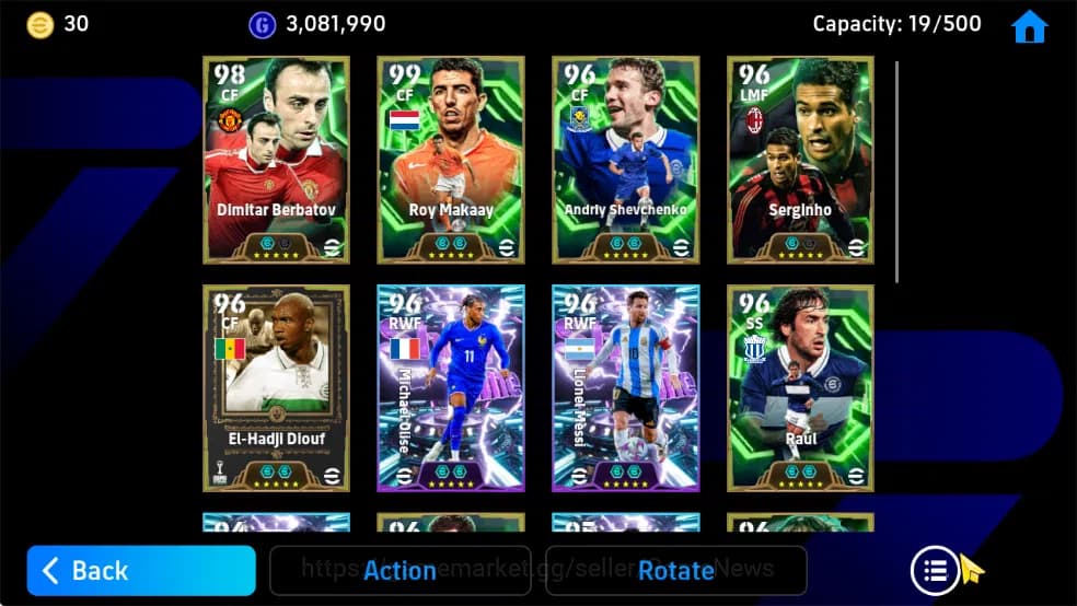 eFootball Accounts Mobile|Roy Makaay(PhenomFinishing),Andriy Shevchen image 5