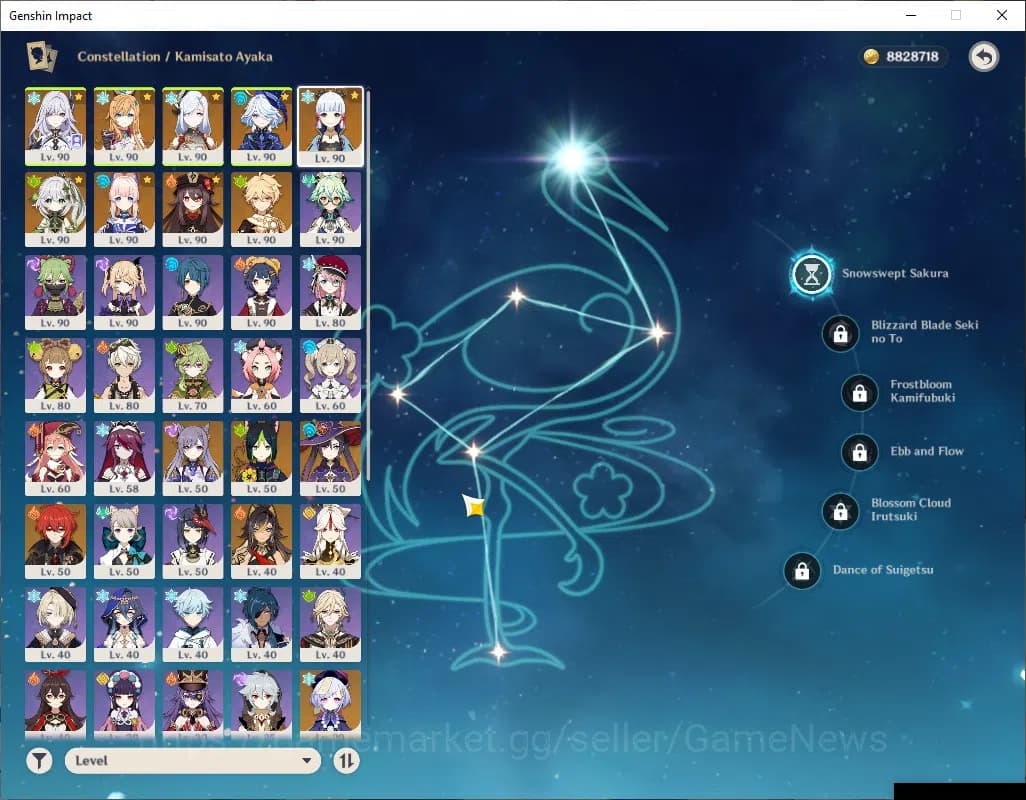 Genshin Impact Accounts ASIA|AR57|8Limited+4(*5Wep)|Prime Skirk|AyakaC1+si image 5