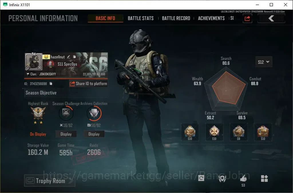 Arena Breakout Accounts MOBILE Lvl 30 |SV 160,2 M |CV 128,8 M|MORE SKIN,DE image 1