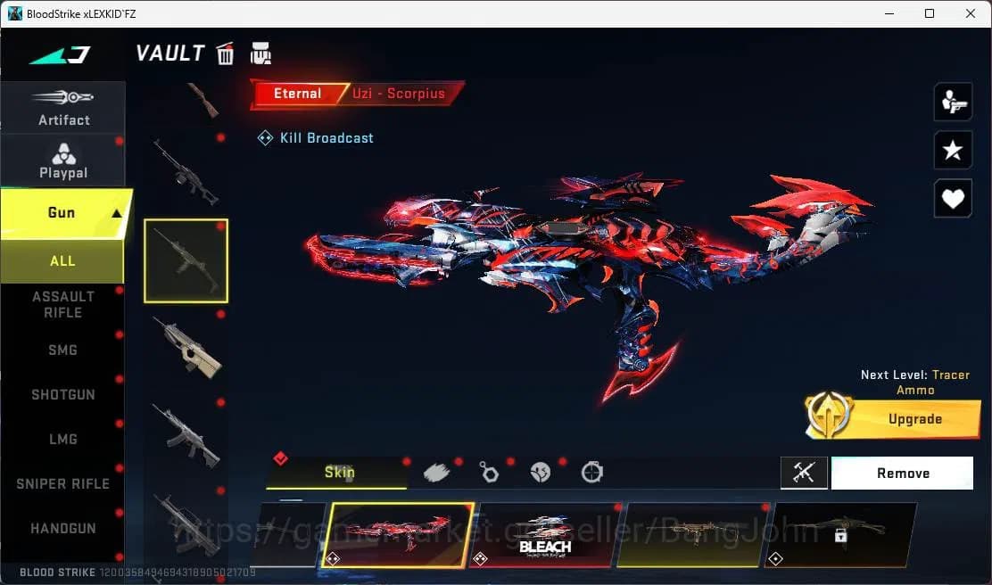 Blood Strike Accounts ASIA|2 EVO(GALIL,KAG)+5Mele|12Eter(Collab Bleach(Z image 10