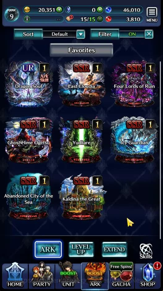 Last Cloudia Accounts GLOBAL|Rank 9|Top Tier Unit [Arkh King of Dragon,G image 2