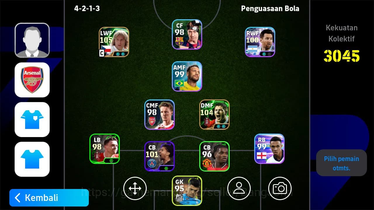 eFootball Accounts ANDROID|PW 3045|Epic Pavel Nedved Gerrald|Showtime image 1