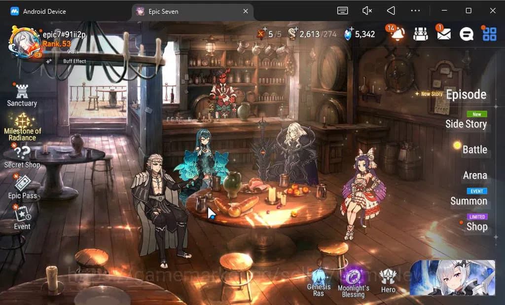 Epic Seven Accounts GLOBAL Unverif|New Era|7 ML(LOTScales,SP Politis,S image 1