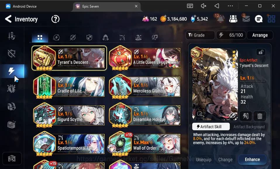 Epic Seven Accounts GLOBAL Unverif|New Era|7 ML(LOTScales,SP Politis,S image 10