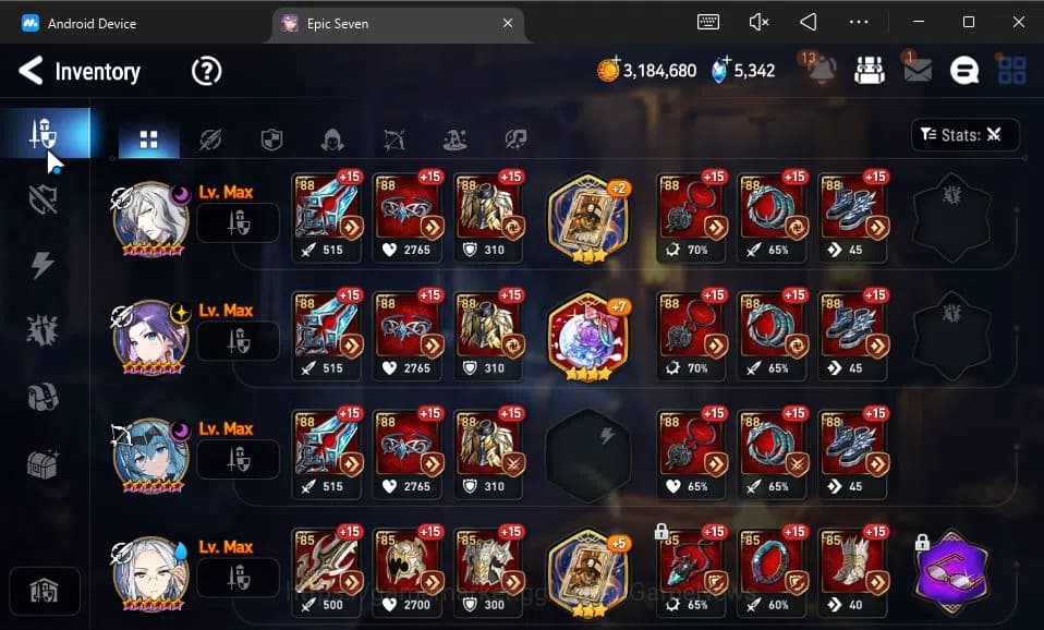 Epic Seven Accounts GLOBAL Unverif|New Era|7 ML(LOTScales,SP Politis,S image 12