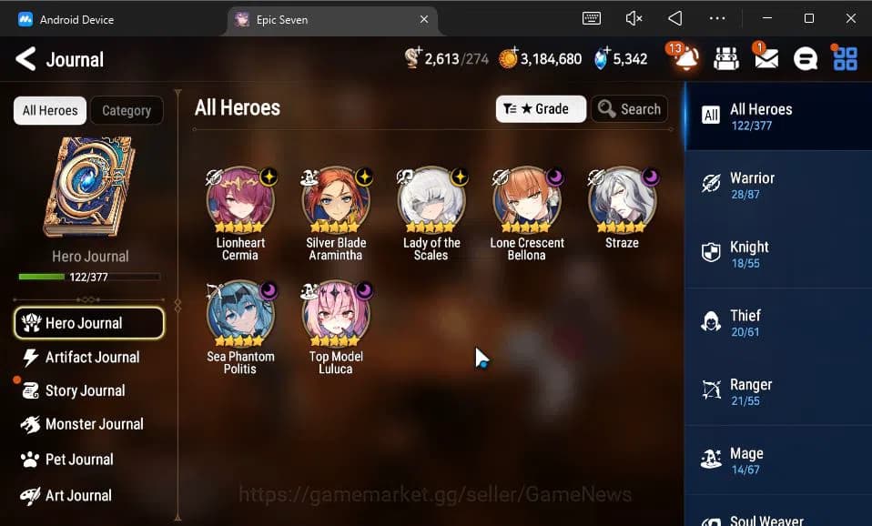 Epic Seven Accounts GLOBAL Unverif|New Era|7 ML(LOTScales,SP Politis,S image 16