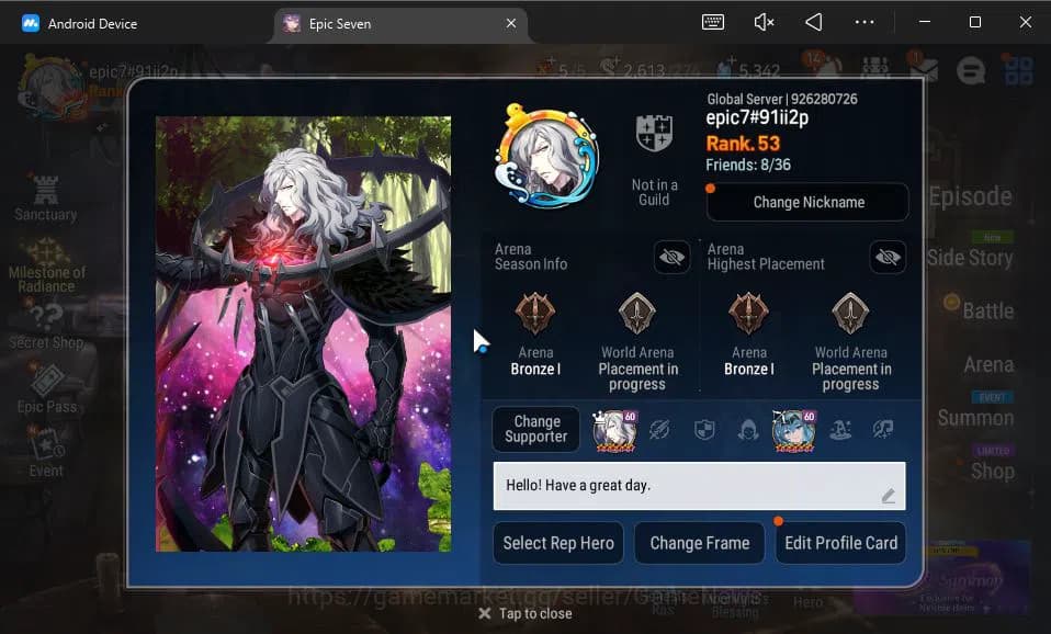 Epic Seven Accounts GLOBAL Unverif|New Era|7 ML(LOTScales,SP Politis,S image 20