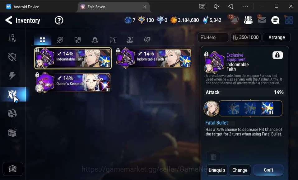 Epic Seven Accounts GLOBAL Unverif|New Era|7 ML(LOTScales,SP Politis,S image 9