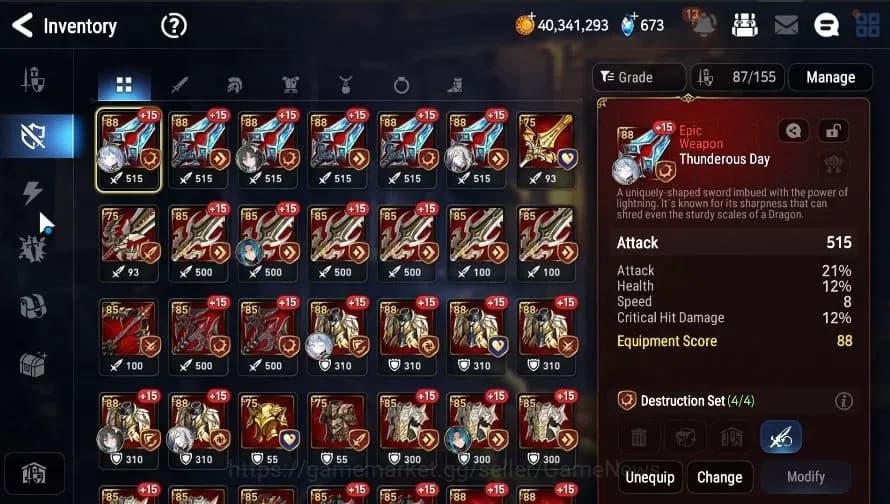 Epic Seven Accounts GLOBAL|UnVerif|5 ML(LStraze,SE Celine,BW Iseria,LC image 14