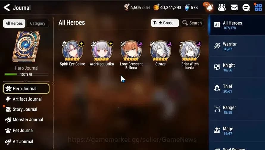 Epic Seven Accounts GLOBAL|UnVerif|5 ML(LStraze,SE Celine,BW Iseria,LC image 4
