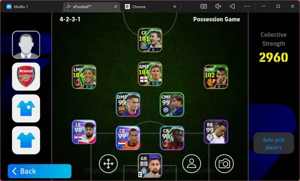 eFootball Accounts ANDROID|PW 2960|Epc Frank Lampard|Epc Ronaldinho G image 2