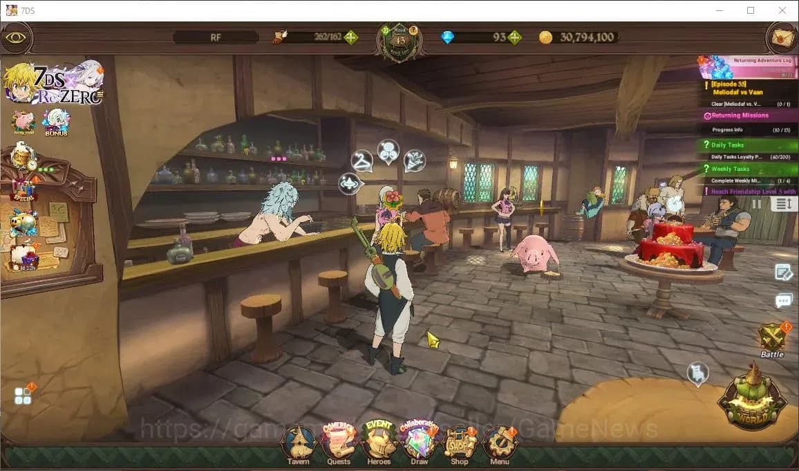 The Seven Deadly Sins: Grand Cross Accounts Global|657K CC|Chapter 4|4 UR+Collab ReZero|Trista image 1
