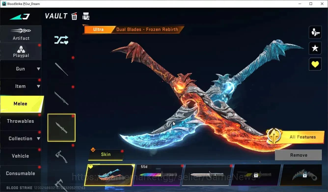 Blood Strike Accounts Asia|ETERNAL Zero,DeAgle+MELEE DualBlades,Collab 7 image 15
