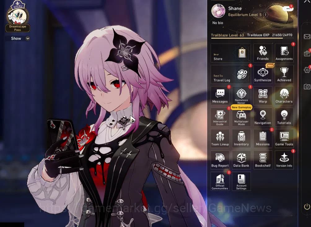 Honkai Star Rail Accounts Asia|TL 63|5 Limited|Yao Guang+Sign,Evernight+Sign image 1