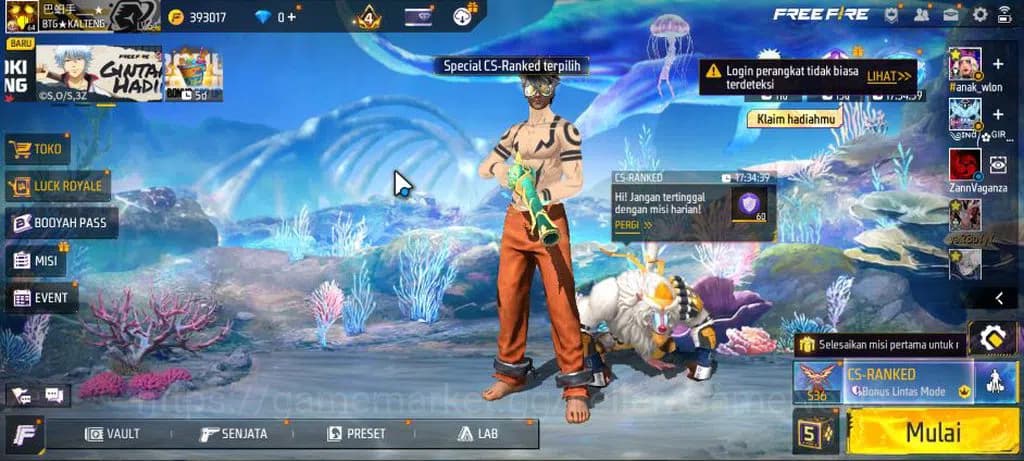 Free Fire Accounts Indonesia|M1887 Emerald Power|UMP Booyah 21 Lv4,FA image 1