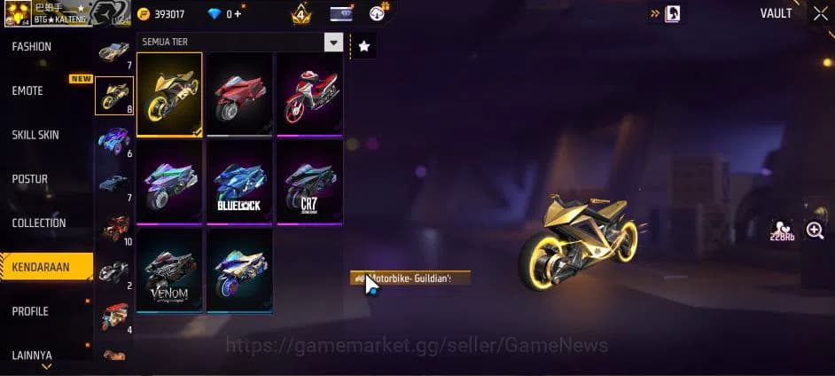 Free Fire Accounts Indonesia|M1887 Emerald Power|UMP Booyah 21 Lv4,FA image 3