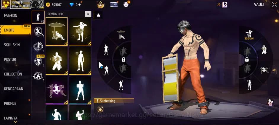 Free Fire Accounts Indonesia|M1887 Emerald Power|UMP Booyah 21 Lv4,FA image 6