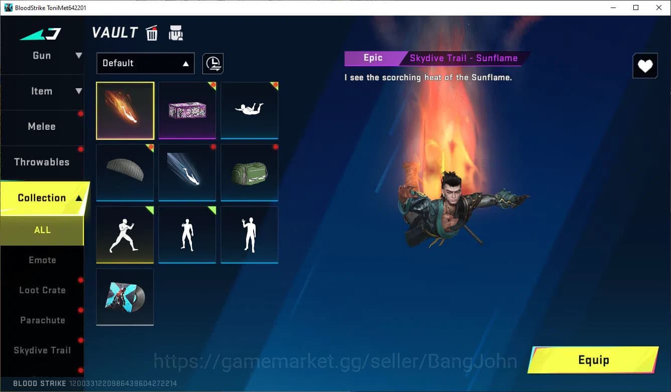 Blood Strike Accounts ASIA|COLLAB=KAR98K|ULTRA=M700,MP5,MORE DETAIL CEK image 2