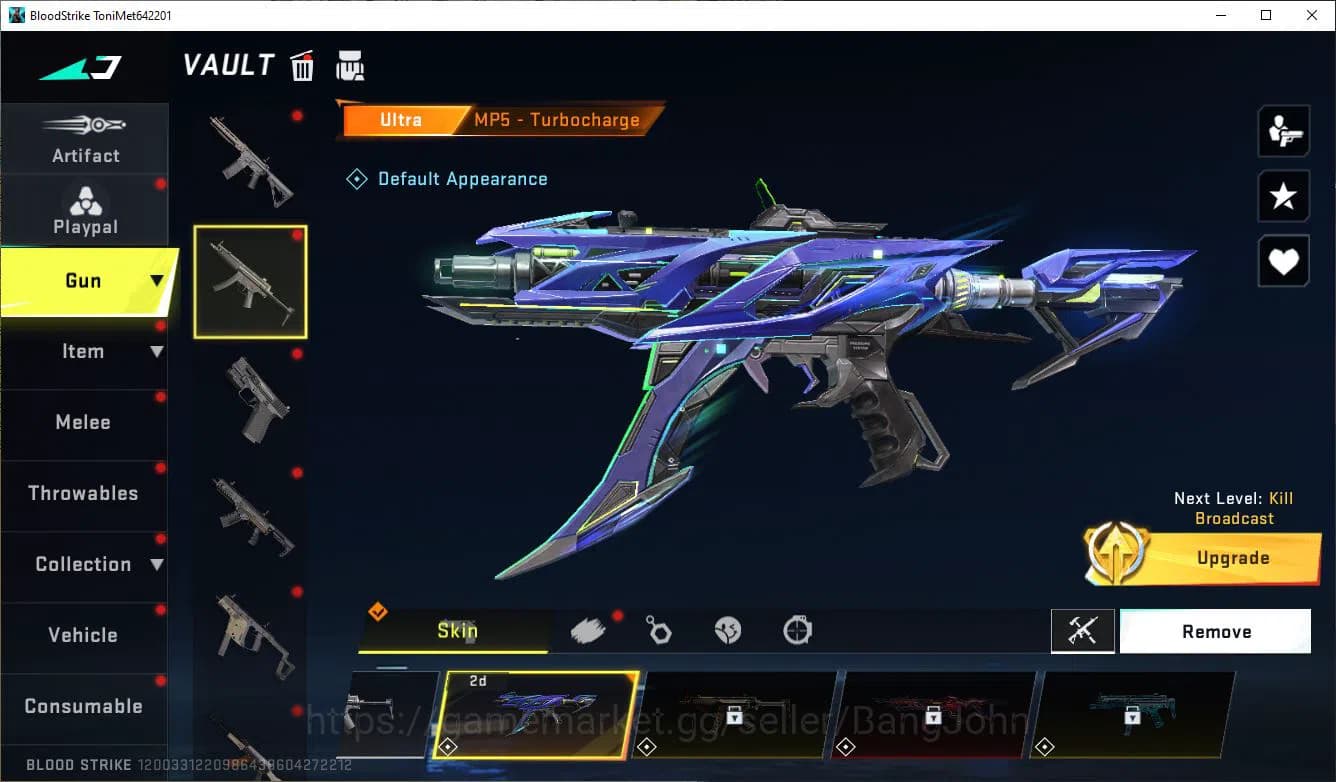 Blood Strike Accounts ASIA|COLLAB=KAR98K|ULTRA=M700,MP5,MORE DETAIL CEK image 7