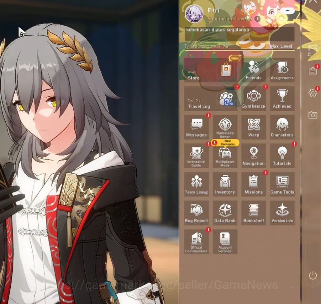 Honkai Star Rail Accounts ASIA|TL 70|16 Limited|[Phainon,Firefly,Archer,Cyre image 1