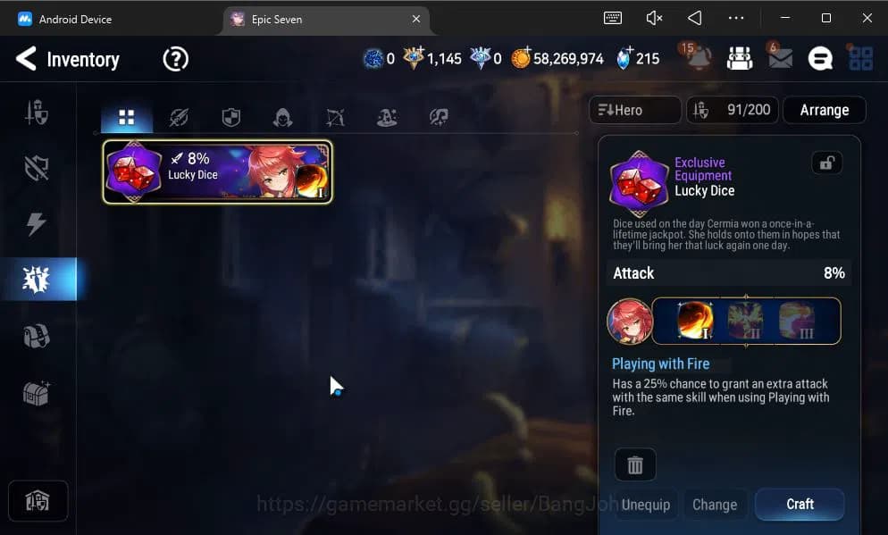 Epic Seven Accounts GLOBAL UNVERIF|9 ML(NM Luna,ConQ Lilias,SE Celine, image 8