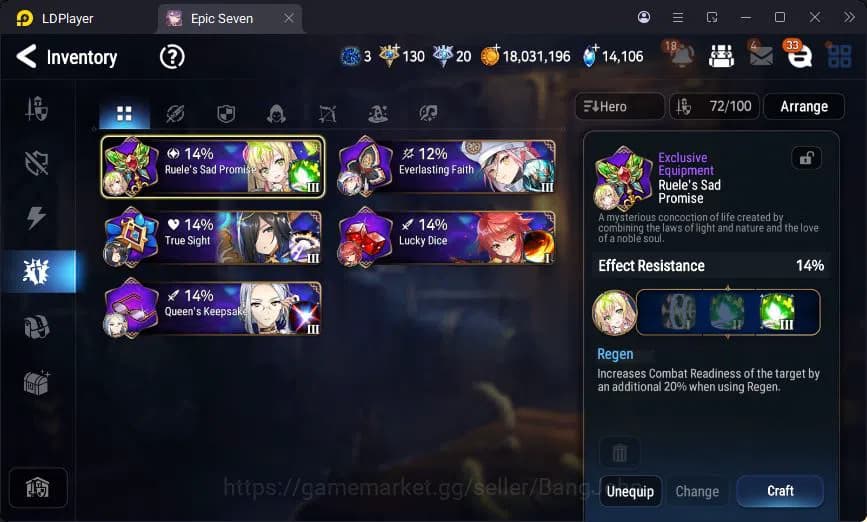 Epic Seven Accounts Global Unverif | 7ML | Sigret | Muwi | Fenne | Vli image 14