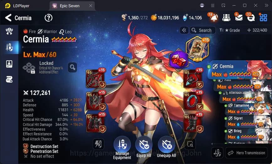 Epic Seven Accounts Global Unverif | 7ML | Sigret | Muwi | Fenne | Vli image 18