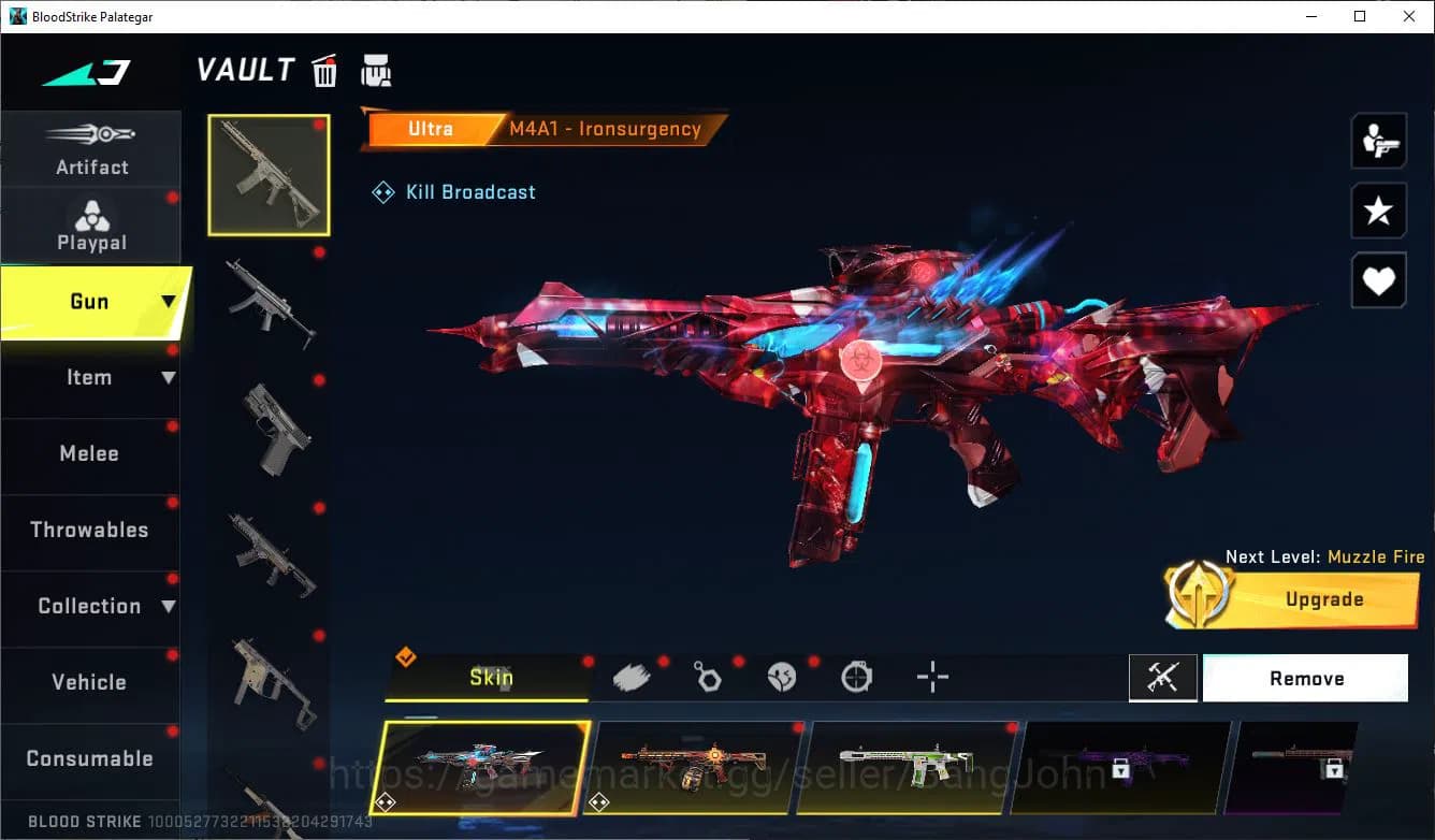 Blood Strike Accounts ASIA|COLLAB=AK47,KAR98K,QBZ95|LIMITED=BTF KNIFE,MP image 16
