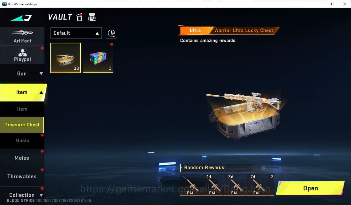 Blood Strike Accounts ASIA|COLLAB=AK47,KAR98K,QBZ95|LIMITED=BTF KNIFE,MP image 7