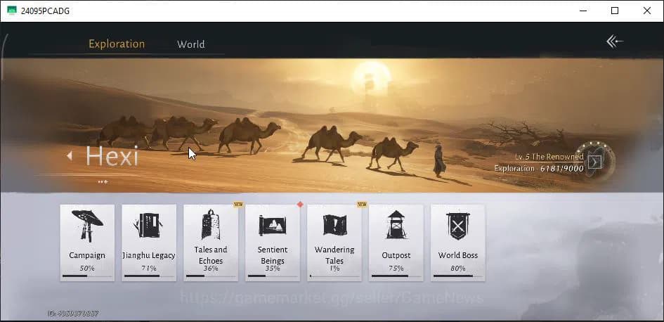 Where Winds Meet Accounts GLOBAL|Lv 90|GS 26K|Abyss Conq 1|1 Harmonic C|Eleg image 6