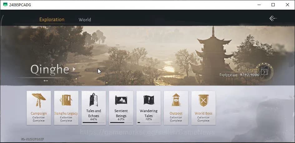 Where Winds Meet Accounts GLOBAL|Lv 90|GS 26K|Abyss Conq 1|1 Harmonic C|Eleg image 8