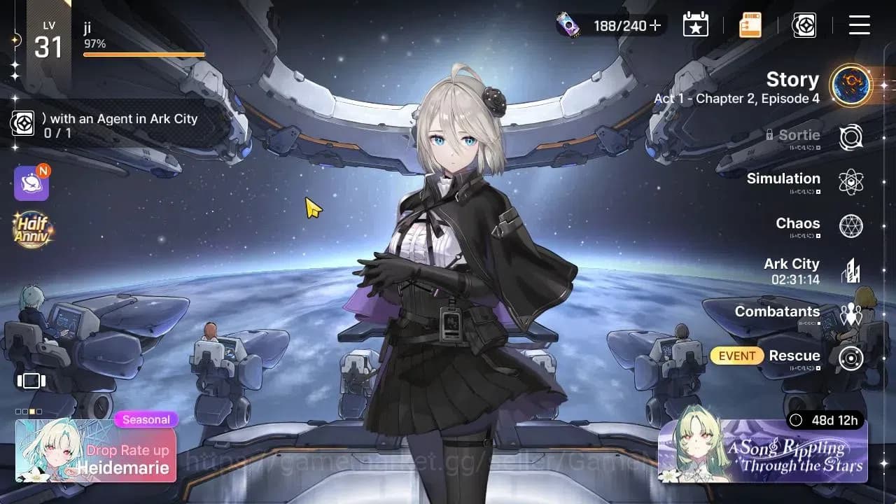 Chaos Zero Nightmare Accounts GLOBAL|Lv31|5 SSR[Heidemarie,Narja,Rita,Veronica,K image 1