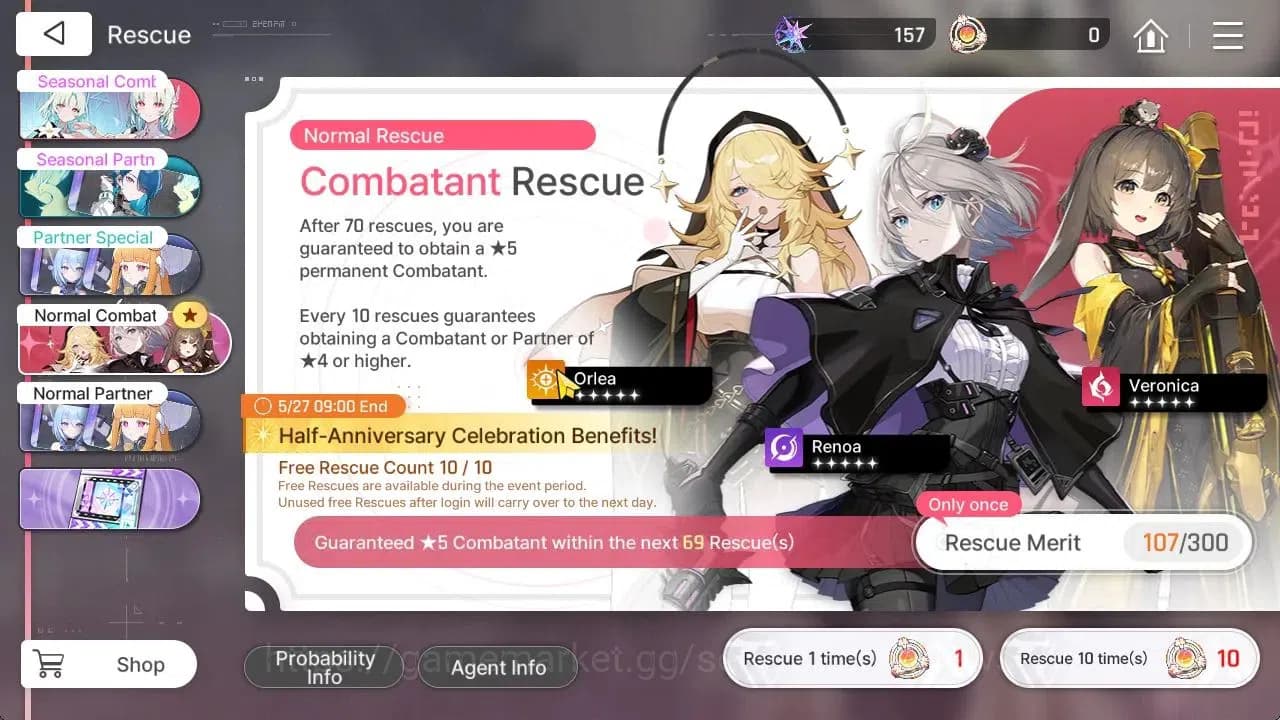 Chaos Zero Nightmare Accounts GLOBAL|Lv31|5 SSR[Heidemarie,Narja,Rita,Veronica,K image 12