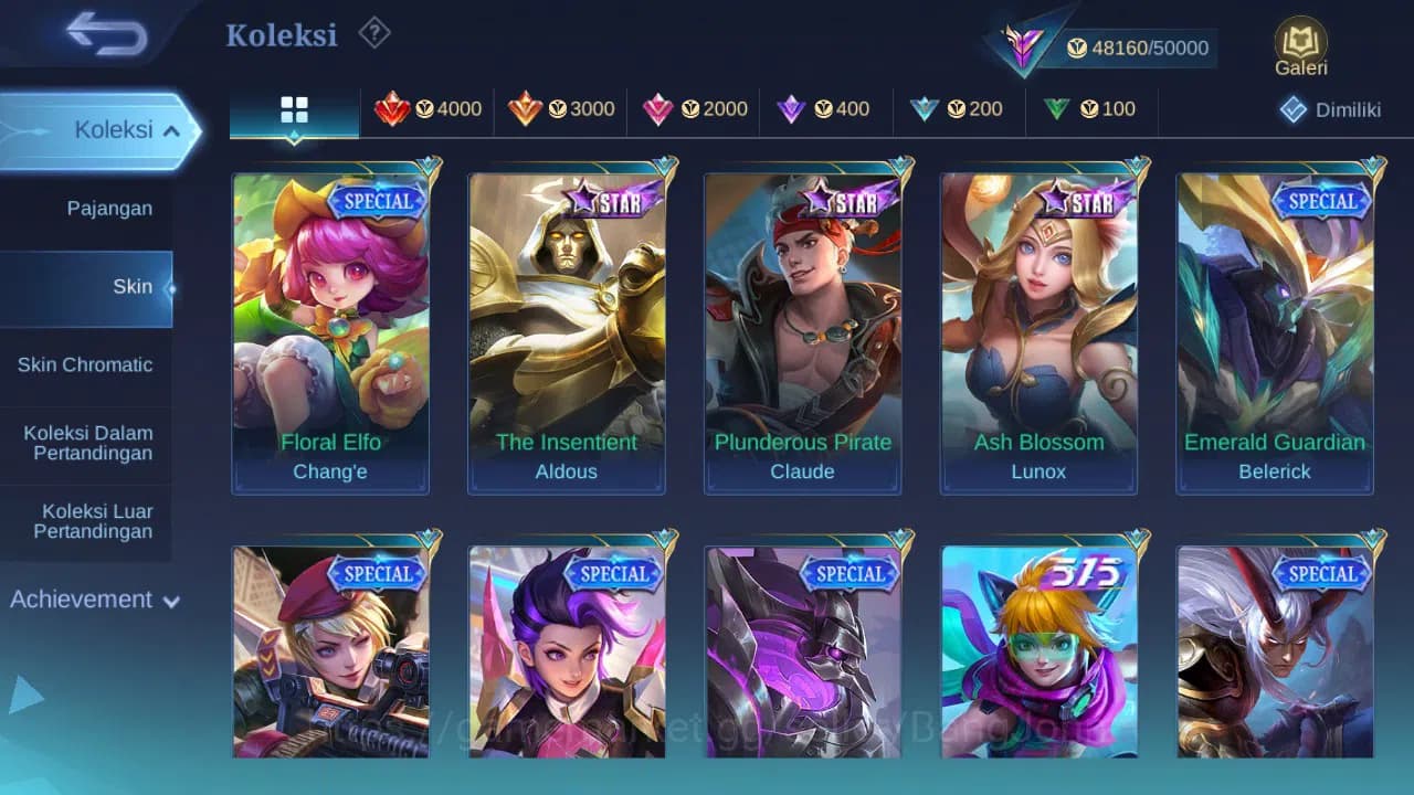 Mobile Legends: Bang Bang Accounts GLOBAL Hero 132 Skin 240 KOF Chou | Luckybox Kagur image 8