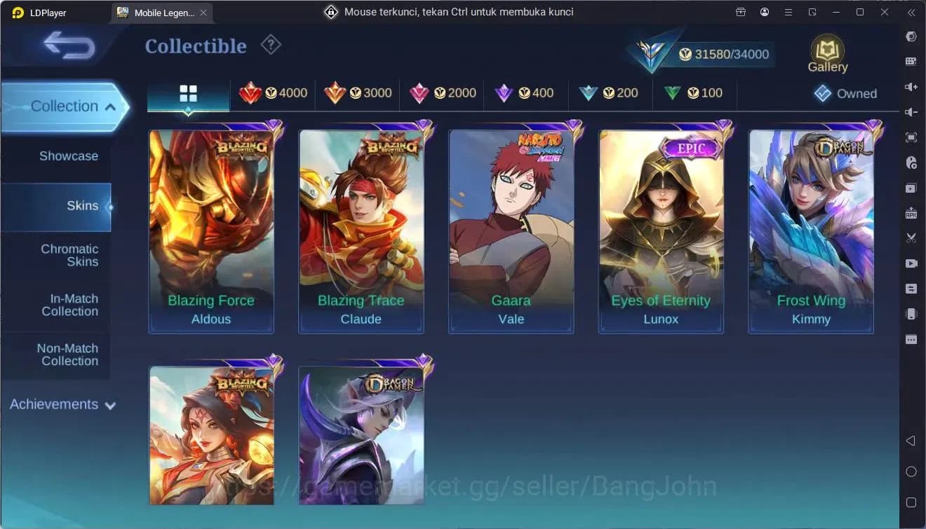 Mobile Legends: Bang Bang Accounts Global|Hero 81|Skin 136|Expert|sandrio Floryn|CC N image 11