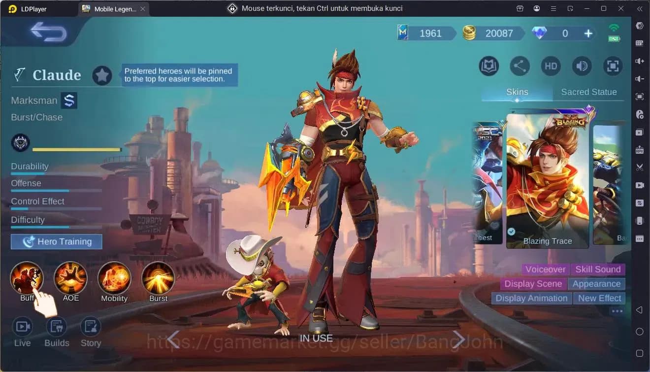 Mobile Legends: Bang Bang Accounts Global|Hero 81|Skin 136|Expert|sandrio Floryn|CC N image 3