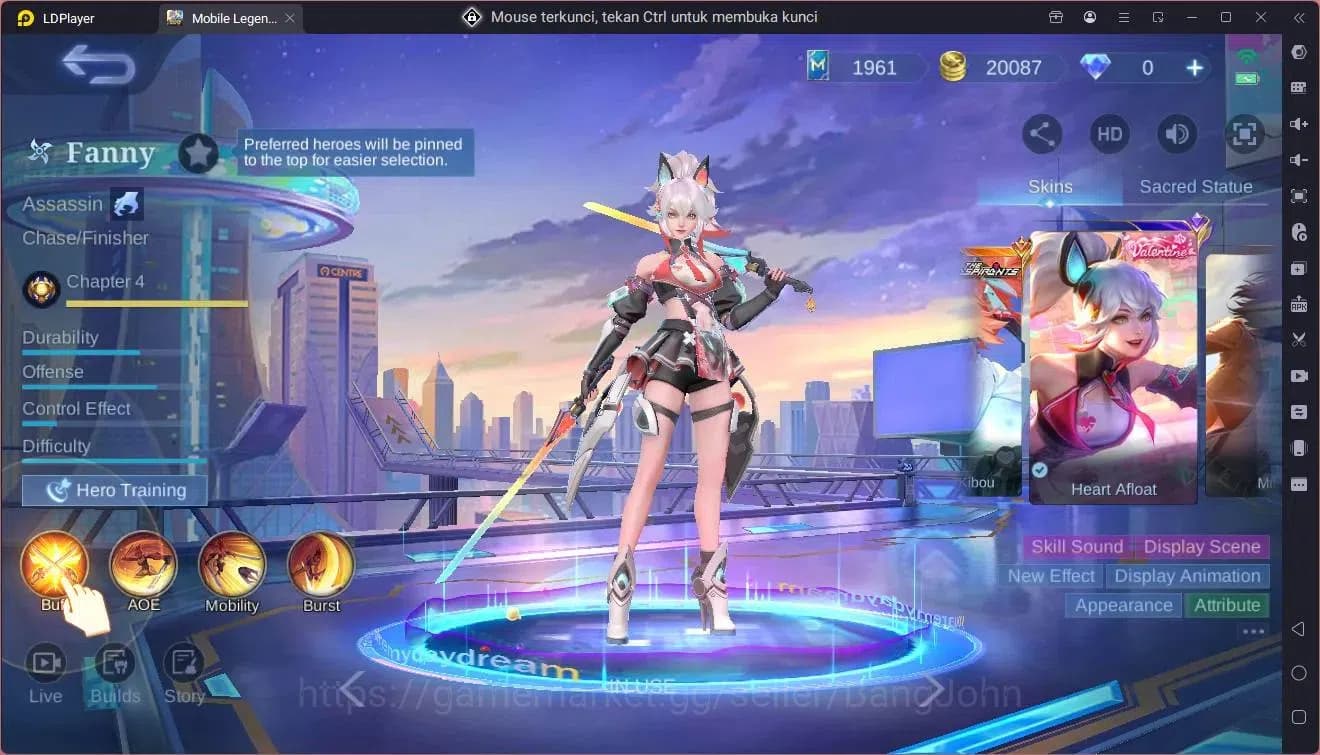 Mobile Legends: Bang Bang Accounts Global|Hero 81|Skin 136|Expert|sandrio Floryn|CC N image 4