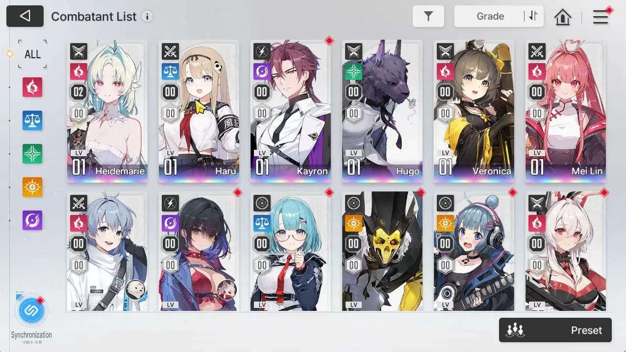Chaos Zero Nightmare Accounts GLOBAL Lv54|6 SSR[HeidemariM2,Haru,MeiLin,Veronica image 3