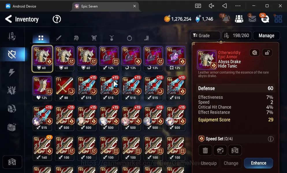 Epic Seven Accounts GLOBAL UNVERIF|7 ML(Salome,LOT Scales,Rof Light,Et image 11